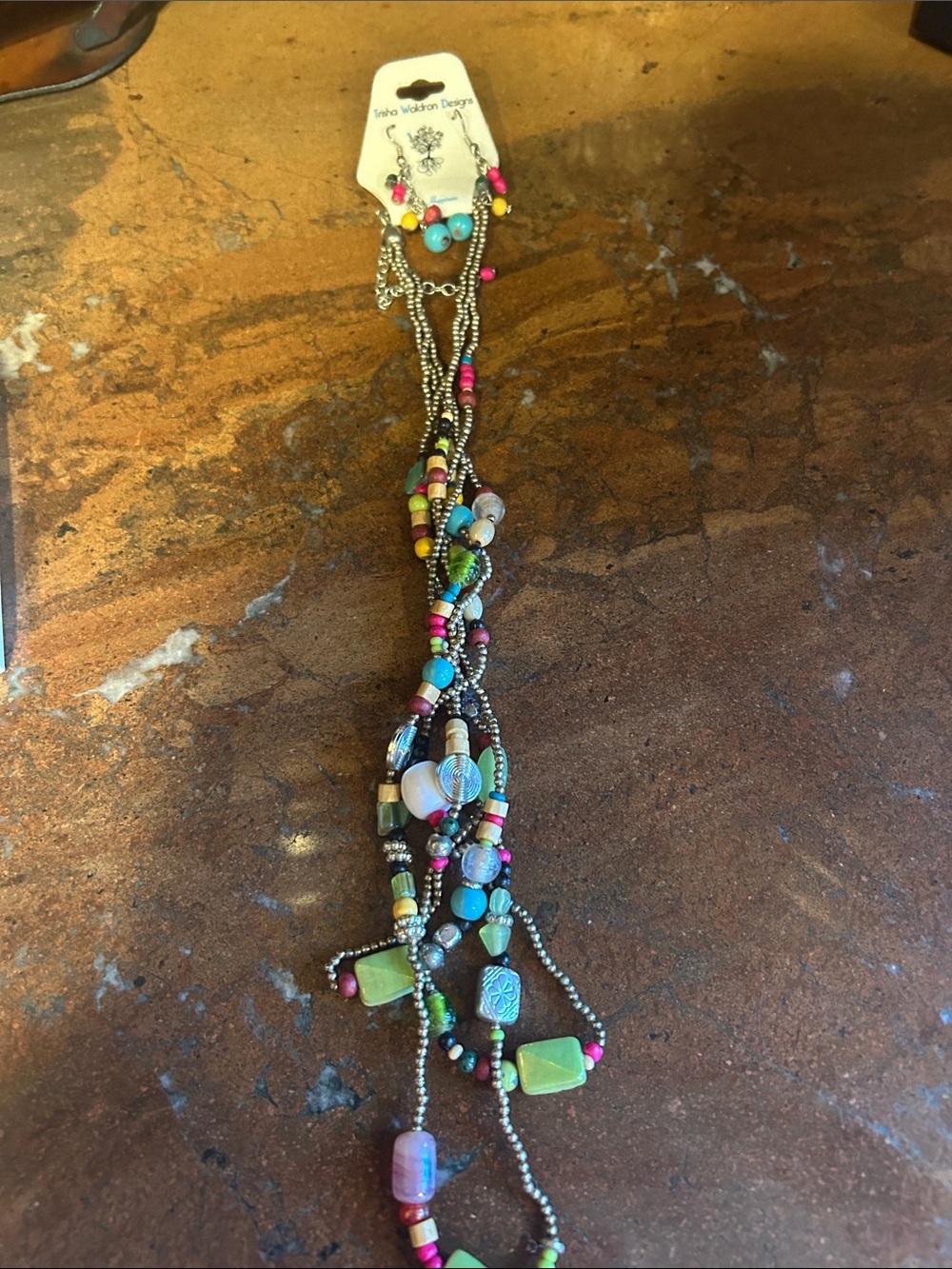 Boho Multi-Color Beaded Layered Necklace - Tribal Walkon Designs